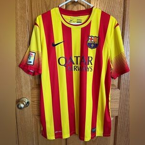 Men’s Large Barcelona Nike Authentic Soccer Jersey